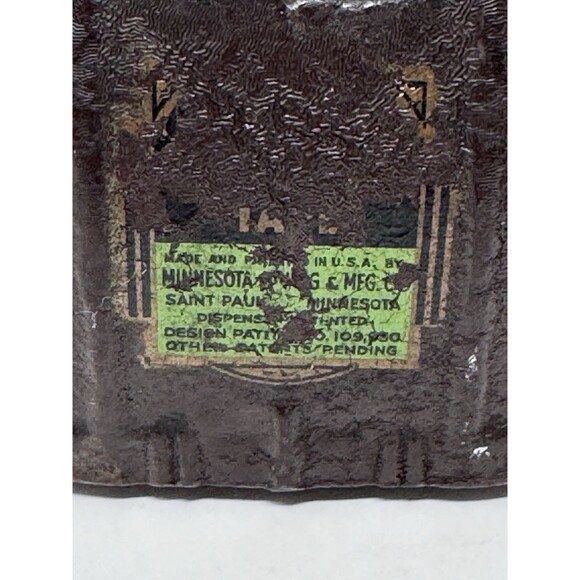 Antique Vintage Minnesota Mining Cast Iron Whale Tail Desktop Tape Dispenser VG - Picture 6 of 7